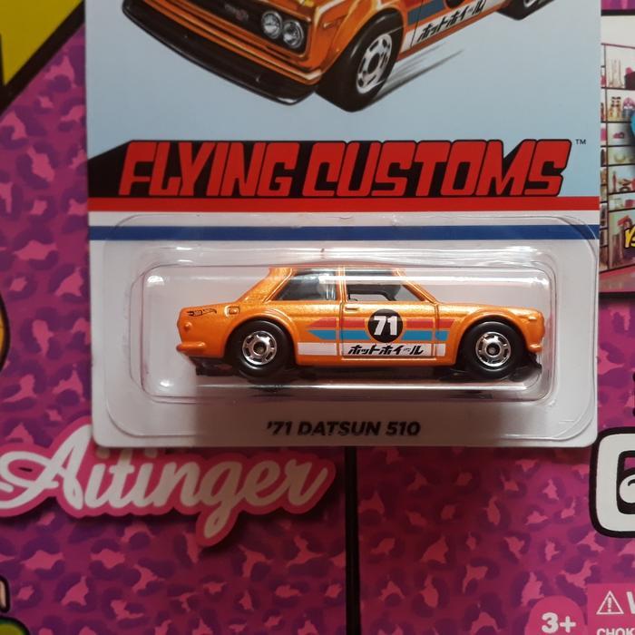 hotwheels '71 datsun 510 flying customs kode 872