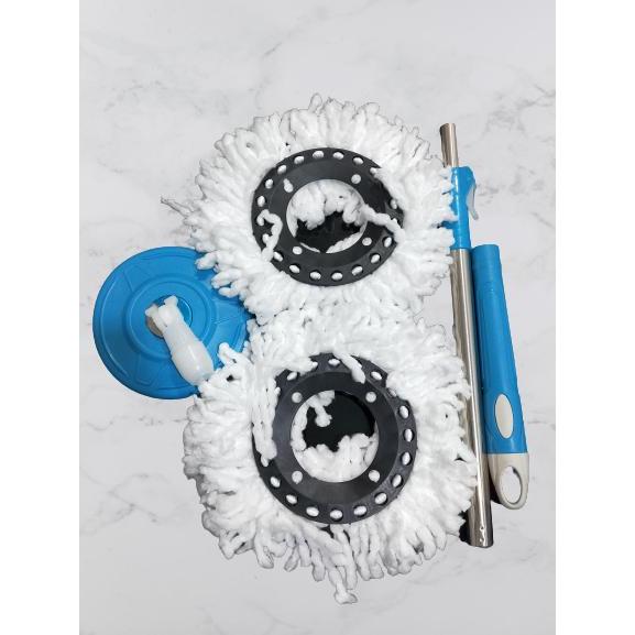 IFY (IMPORT) TONGKAT PEL SPIN MOP / GAGANG PEL SPIN MOP + 2 KAIN PEL TERMURAH TERLARIS