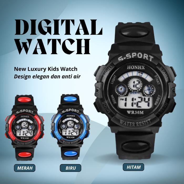 JAM TANGAN ANAK LAK LAKI COWOK SPORT FASHION DIGITAL LED - JAM TANGAN UNISEX ANAK ANTI AIR TAHAN AIR