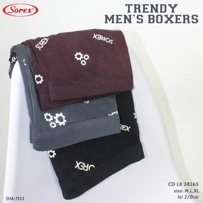 rg39- Celana Dalam Pria Boxer Sorex Sport Motif Kaligrafi Edisi Terbatas