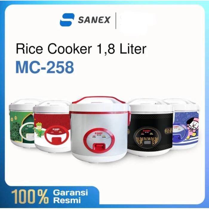 Rice Cooker Sanex 1.8 Liter / Magic Com Sanex 1.8 L / Mejikom Sanex