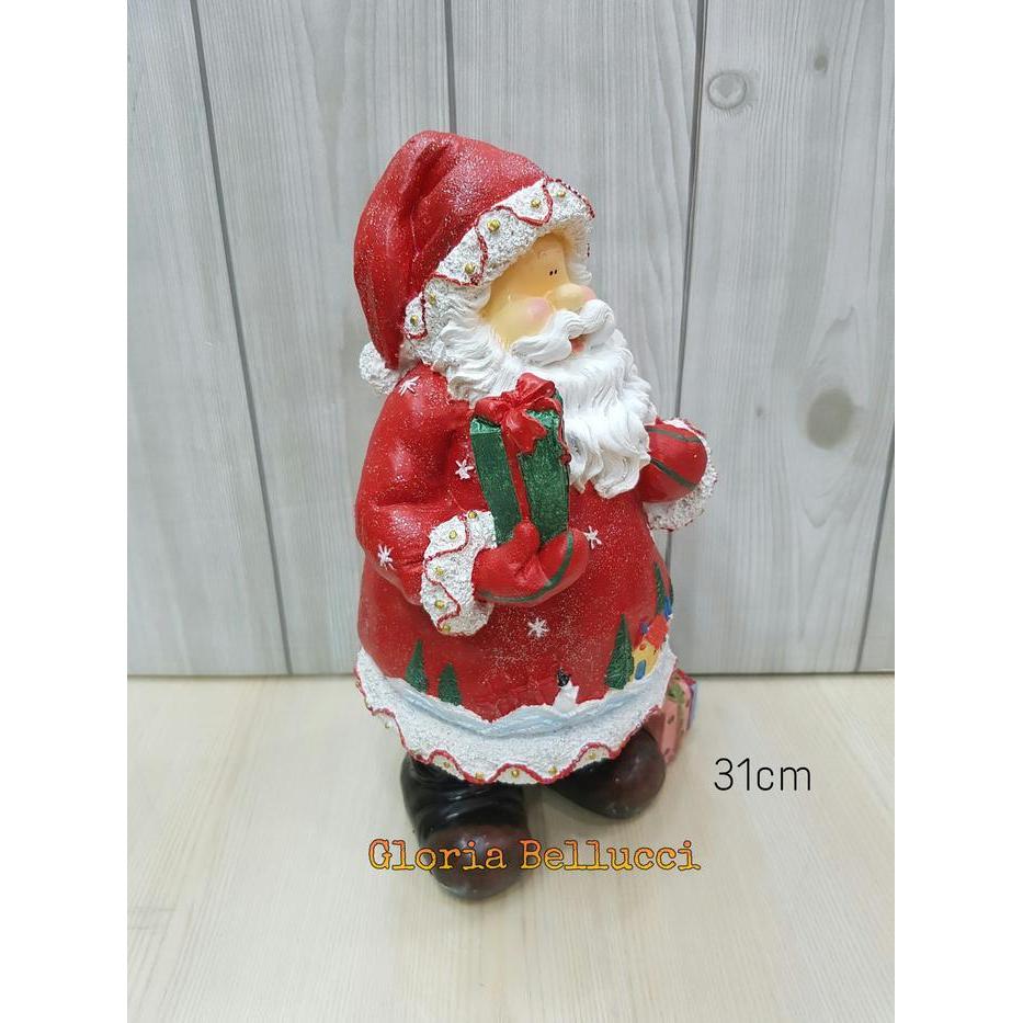 populer] Patung Pajangan Sinterklas / Santa Claus Merry Xmas Natal