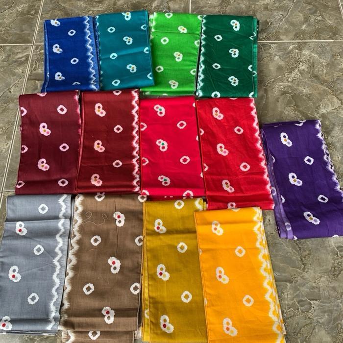 selendang batik jumputan / selendang jumputan /selendang kebaya bludru