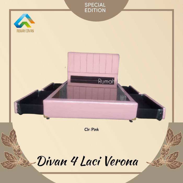 Divan Dipan Tempat Tidur 4 Laci Besar Uk.160X200 (Tanpa Matrass) Kasur