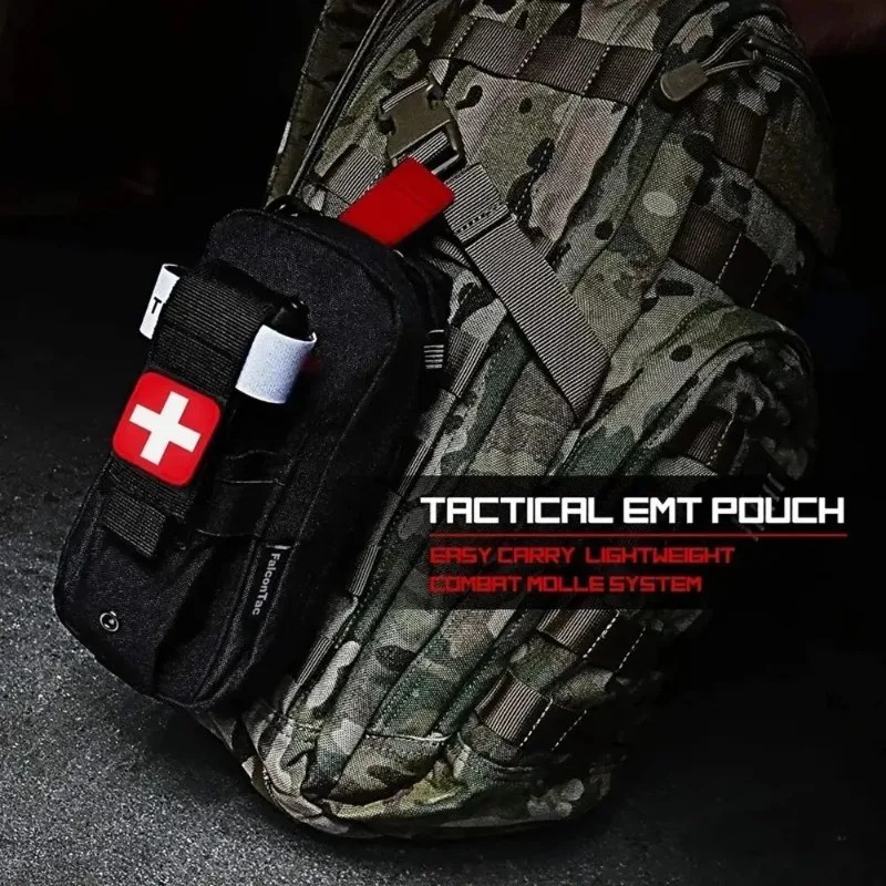 Portable First Aid Kit Medical EDC Bag Tactical Outdoor Medical Bag Tourniquet Scissors WaistBag
