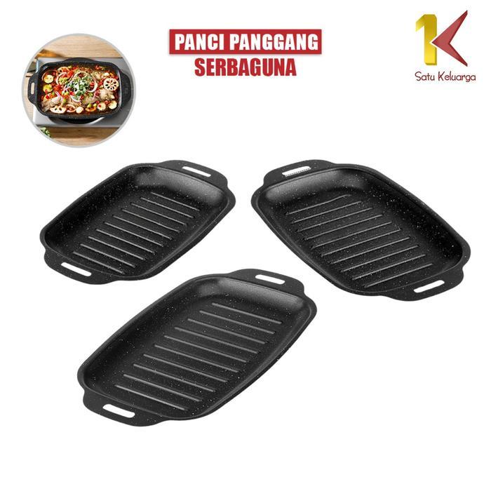SALE [COD] SK C1338 Grill Pan Panggangan Panjang Korean BBQ Anti Lengket Termurah