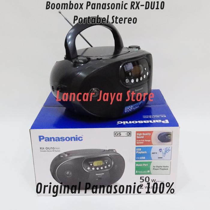 ivfo- Mini Compo Cd Player/Panasonic Rx-Du10 Black Original Cd Lagu