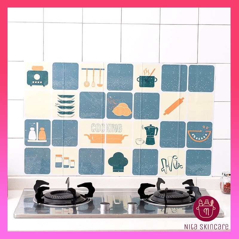 Wallpaper Stiker Dinding Dapur Kamar Mandi Wallpaper Anti Minyak Air Anti Panas