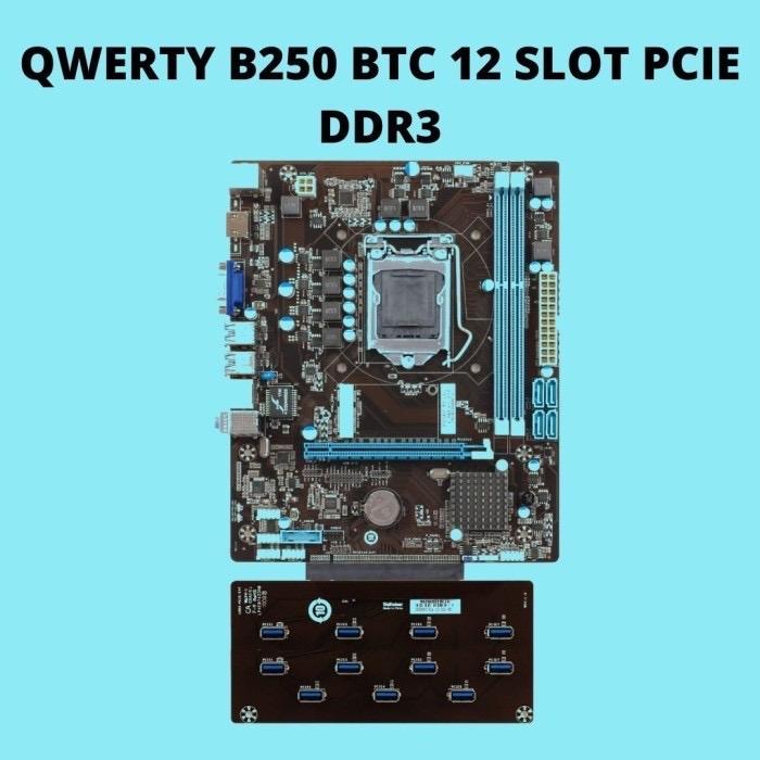 MOTHERBOARD QWERTY B250 MINING PAKET PROC+RAM