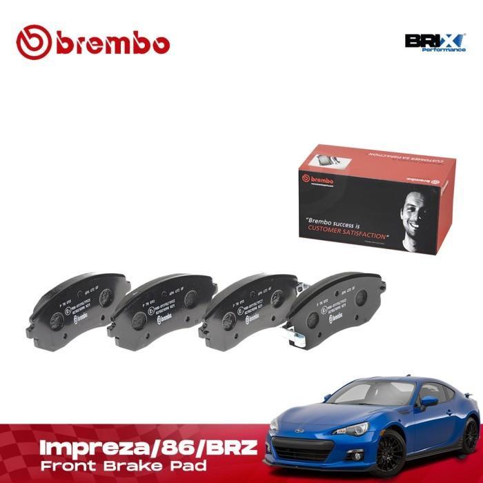 Brembo Ceramic Front Brake Pads Kampas Rem Depan Subaru Forester / XV / BRZ