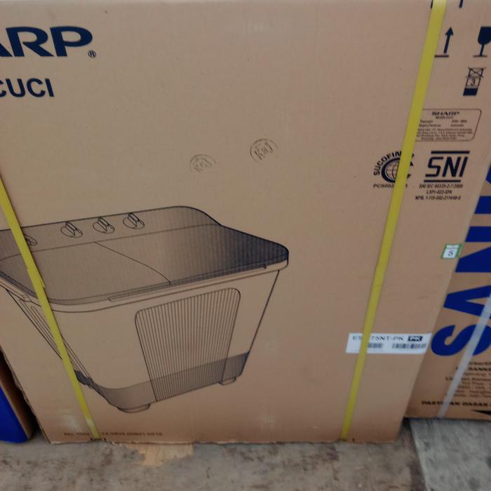 MESIN CUCI SHARP 75NT / MESIN CUCI SHARP 2 TABUNG 7KG