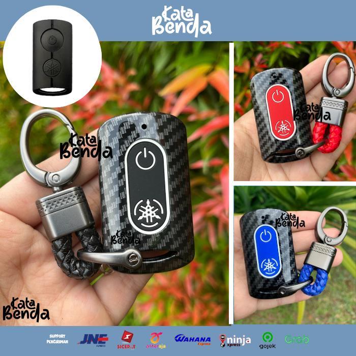COVER REMOTE CARBON YAMAHA NMAX AEROX CONNECTED KUNCI XMAX KEYLESS