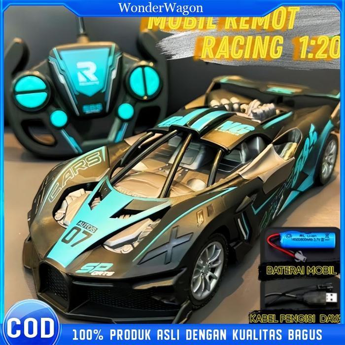 COD Mobil Balap Remote Control 2WD Mobil Balap Remote Control Besar 1:18 Kecepatan Tinggi Mobil