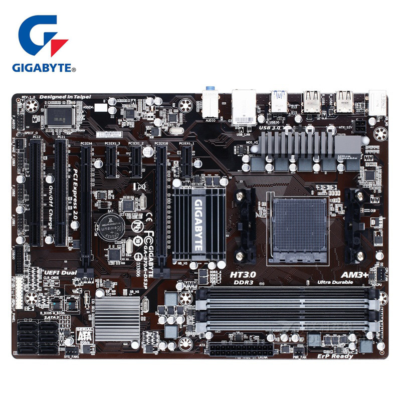 For AMD 970 Gigabyte GA-970A-DS3P Motherboard Socket AM3/AM3+ DDR3 32GB 970A-DS3P Desktop Mainboard 