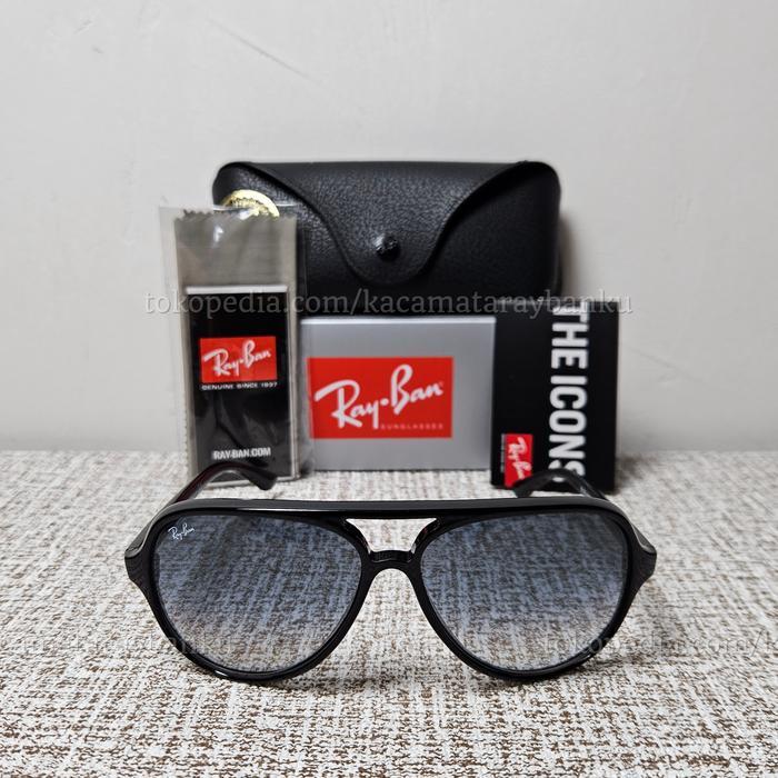 Kacamata Rayban RB4125 CATS 5000 601/32 59 Black Lens Gradient Original