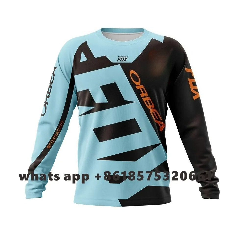 ORBEA FOX Men's Enduro Short Jersey Camiseta Mtb Bike Shirt Cycling Team Downhill T-shirt Dh
