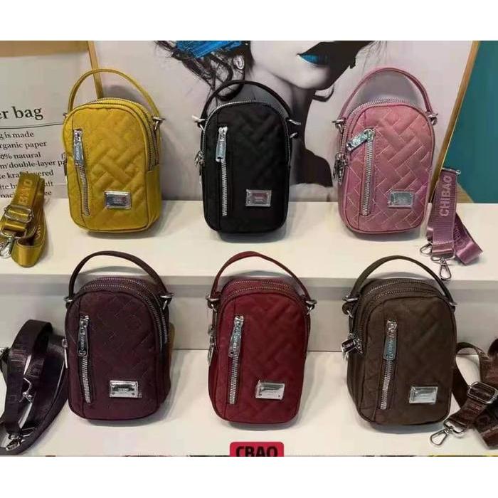 TAS SELEMPANG MINI POUCH HP WANITA CHIBAO IMPORT Kanvas