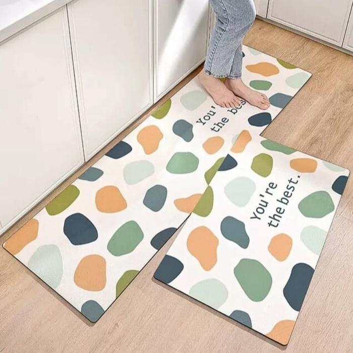 IFY (IMPORT) KESET DAPUR 2 IN 1 KESET KAKI PINTU KAMAR TIDUR MANDI SET ANTI SELIP TERMURAH TERLARIS