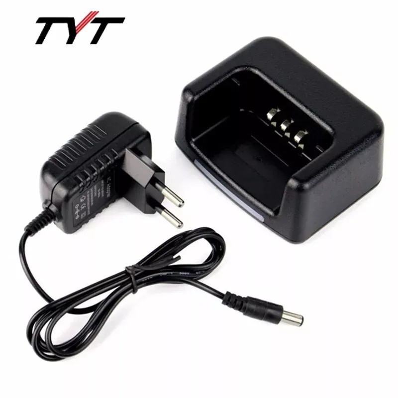 Desk Charger Base Adapter Battery Charger for TYT Walkie Talkie MD380 RT3S MD760 DMR RETEVIS RT3