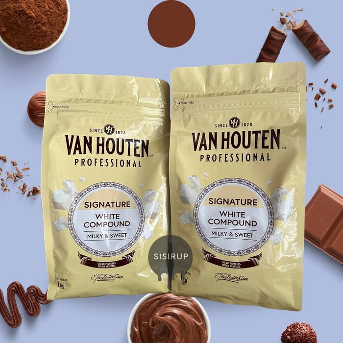 1Kg Vanhouten Professional Compound / Chocolate Van Houten / Van Houten Dark / Milk / White / Barry