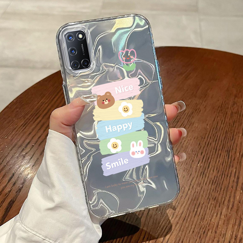 Casing Hp OPPO A52 OPPO A72 OPPO A92 Case Casing Pola Graffiti berwarna HP Kasing Kasus ponsel trans