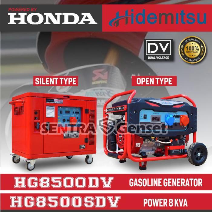 Genset silent Honda 6000 watt HDG 8500 SDV (Dual Voltage)