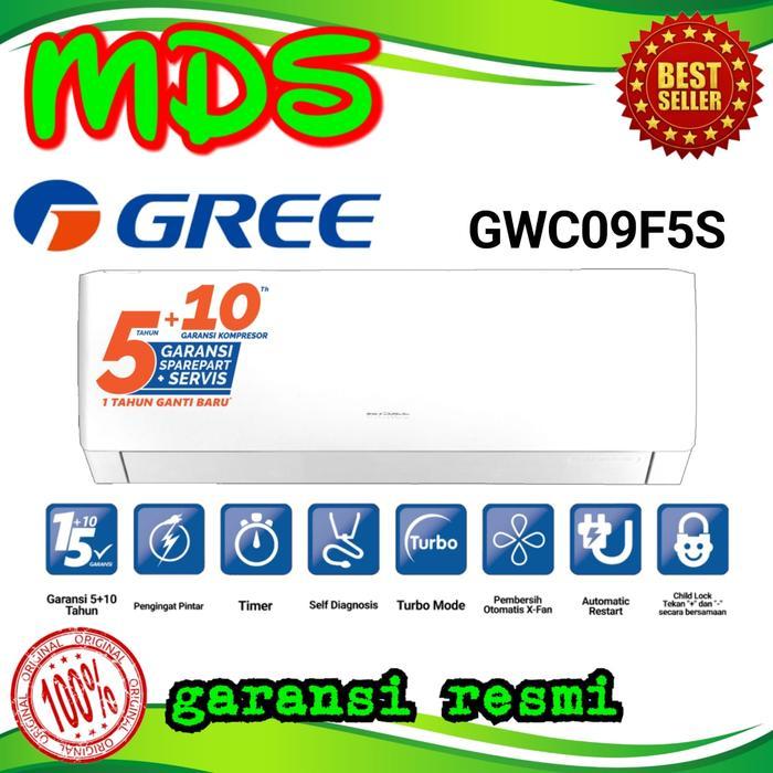 NEWPROMO AC GREE 1PK AC GREE INVERTER 1 PK AC GREE GWC -9F5S UNIT ONLY