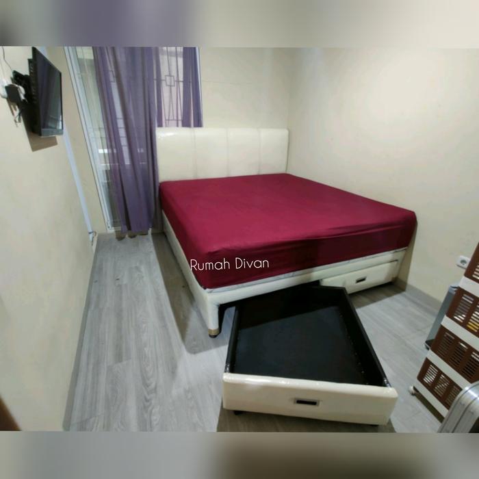 Divan Dipan Alas Springbed Laci Depan Uk.160X200 Kasur