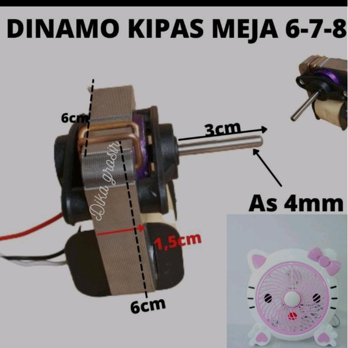 <<<<<] Dinamo Kipas Angin Mini Karakter untuk Kipas 6-7-8 Inch