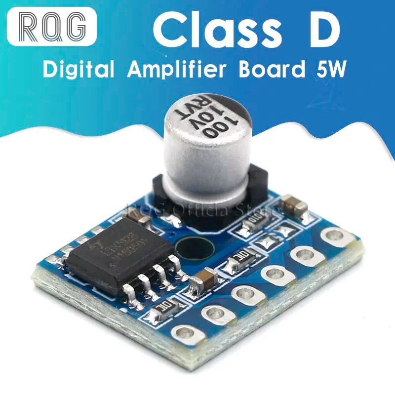 5128 Amplifier Board 5W Class D Digital Amplifier Board Mono Audio Module Low Distortion
