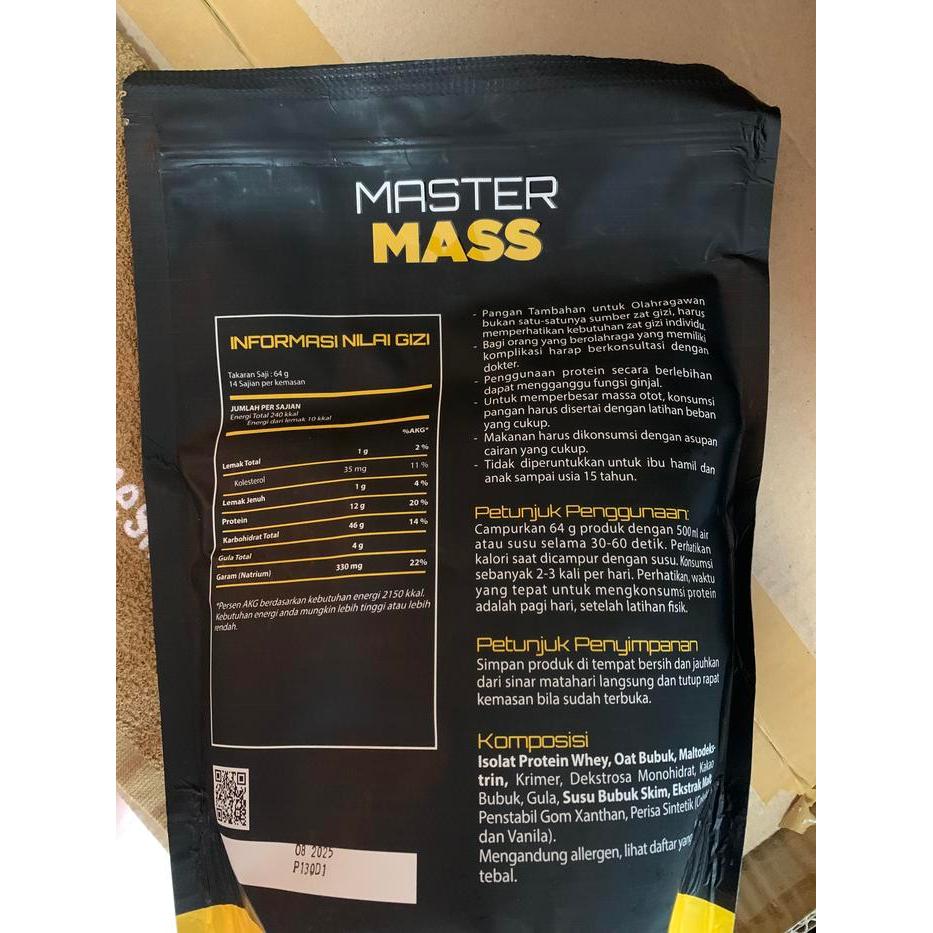 lebx- Mastermass 2Lbs Vectorlabs Gainer Mass Susu Penambah Masa Otot Fitness