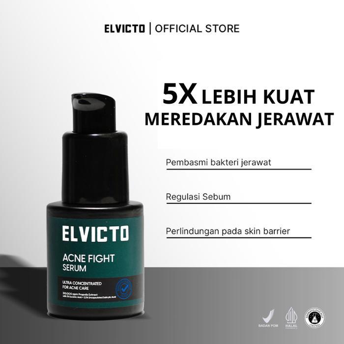 Elvicto Acne Fight Serum 20Ml Serum Anti Jerawat Serum Jerawat Serum Wajah Pria Serum Bekas Jerawat