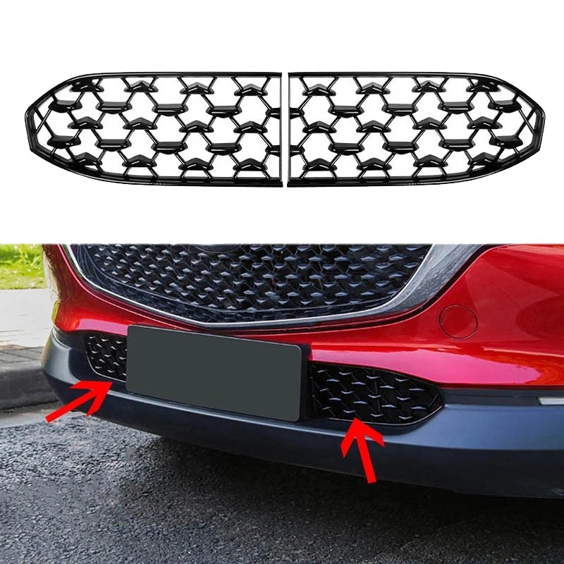Car Front Lower Grille Bumper Grille Cover Decoration For Mazda Cx30 Cx-30 2020-2021