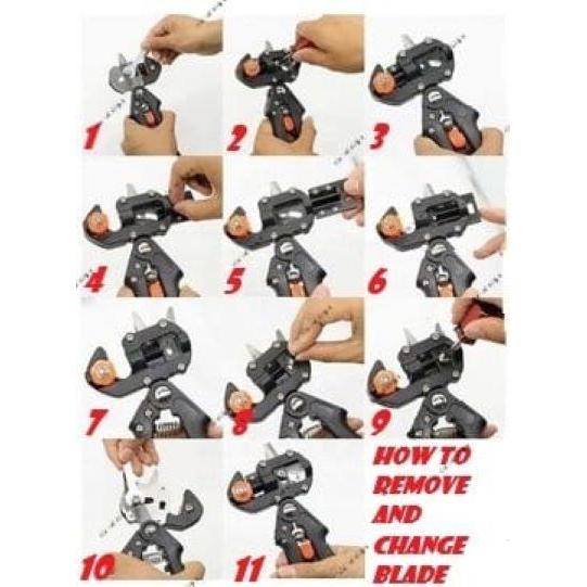 zj6d- Grafting Tool Gunting Okulasi Cangkok Grafting Stek Sambungan Dahan