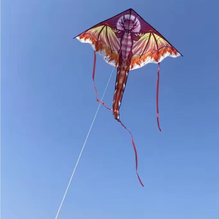 Layang-layang Naga Layangan lipat ukuran 150 x 170 cm ekor pnjng