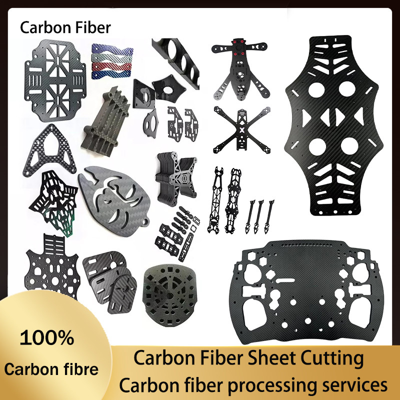 Customized Carbon Fiber CNC Cutting Plate Service DIY Carbon Fiber Sheet Plate CNC Machining