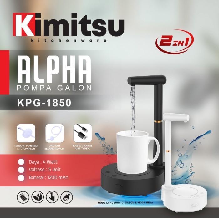 r16k- Kimitsu Pompa Galon Standing Alpha Kpg 1850 Pompa Galon Rechargeable