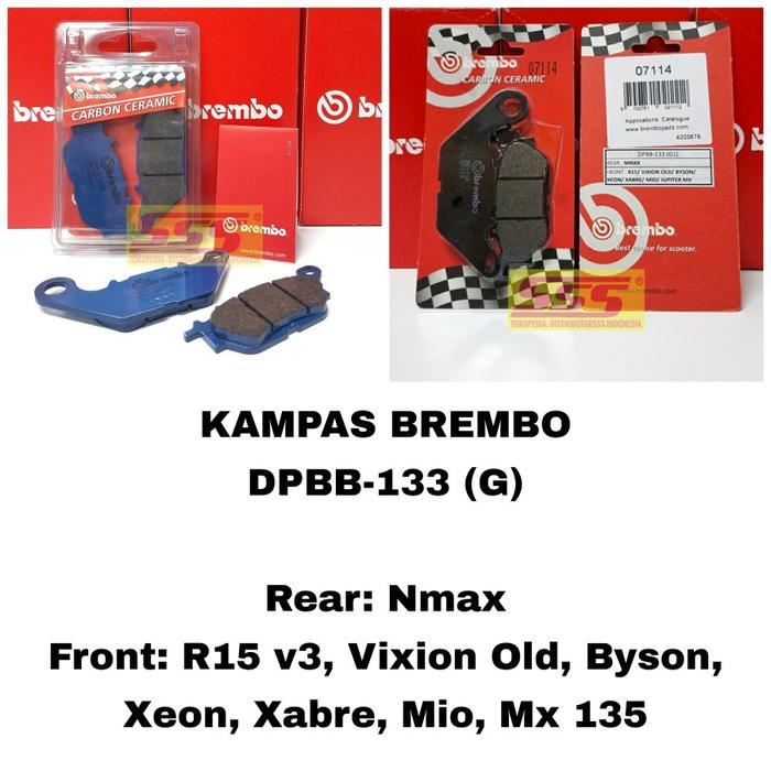 Kampas Rem Depan Brembo R15 V3 Xabre Vixion Mio Nmax Belakang Carbon