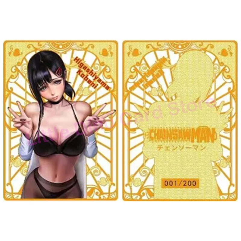 New Metal Card Makima Power Marin Rias Yor Forger Albedo Waifu Card Goddess Story Doujin Toys And Ho