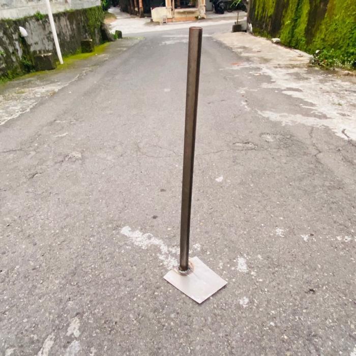 Cangkul kecil pacul mini wangkil plat baja gagang pipa besi panjang