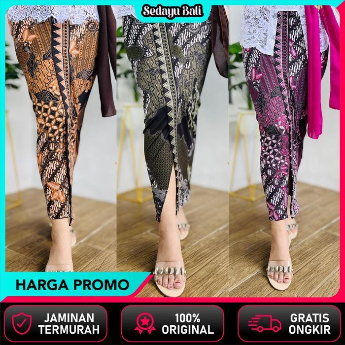 Kamen jadi motif batik moscrep bali / Kamen bali moscrep / Kamen rada Dress Katun Panjang Wanita