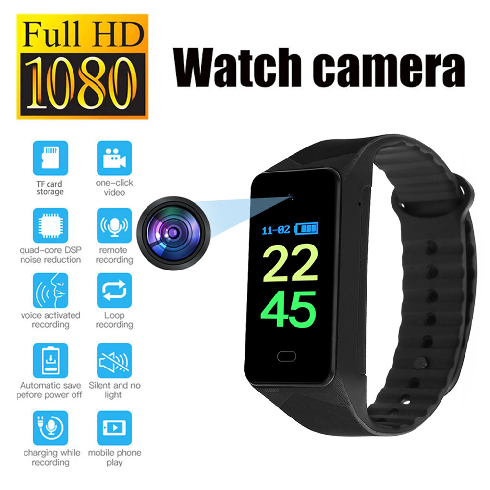 HD 1080P Mini Camera Watch Professional Video Recorder Wearable
