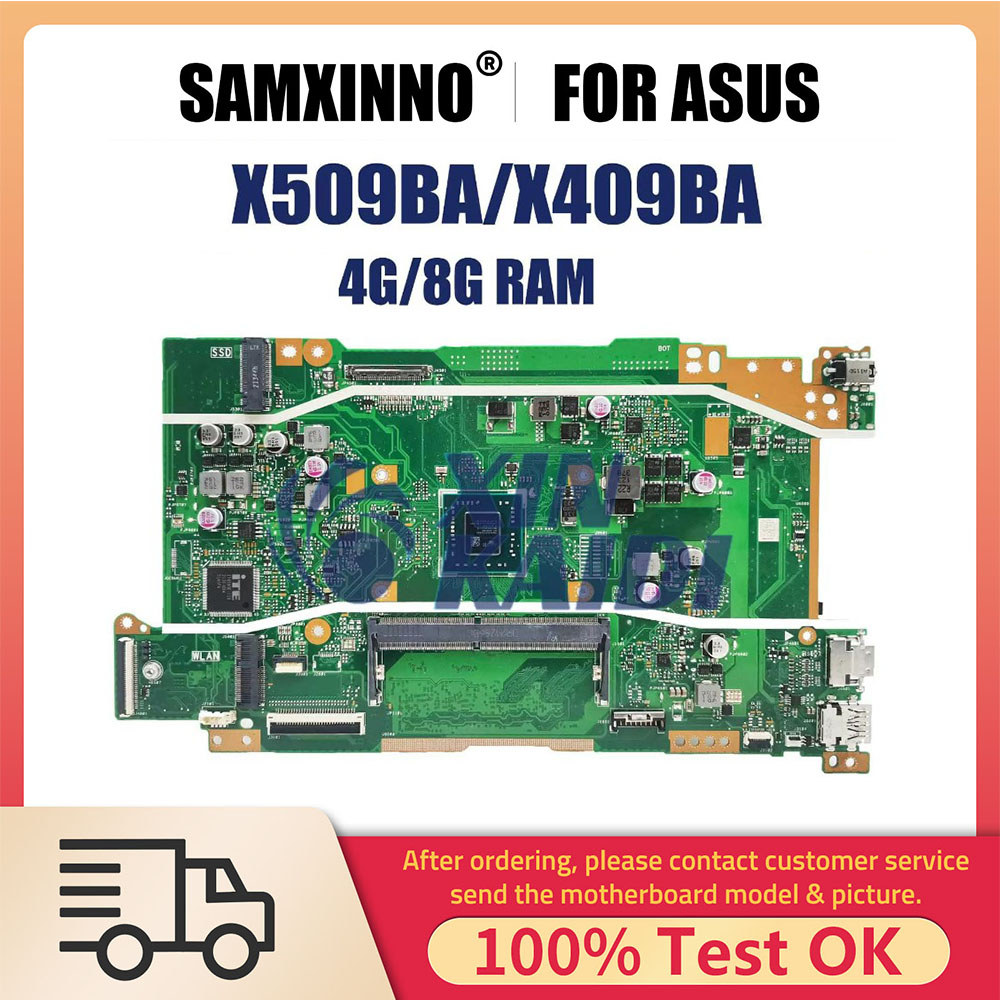 Notebook Mainboard For ASUS VivoBook X509BA X509B M509BA D509BA M509B X409BA Laptop Motherboard With