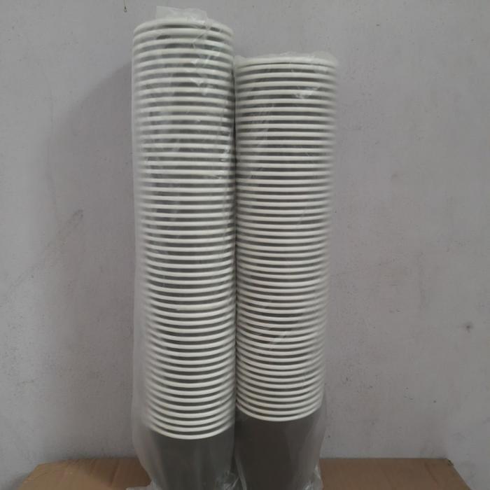papercup/paper cup kopi/gelas kertas 6.5oz,8oz,9oz warna hitam polos -