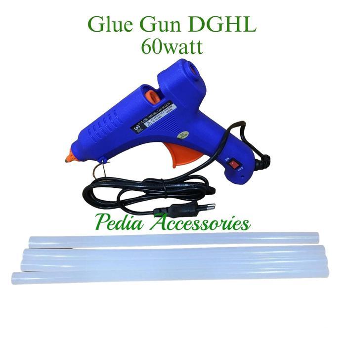 jgmh- Paket Alat Lem Tembak Glue Gun 60W Lem Bakar Cair/Lem Lilin