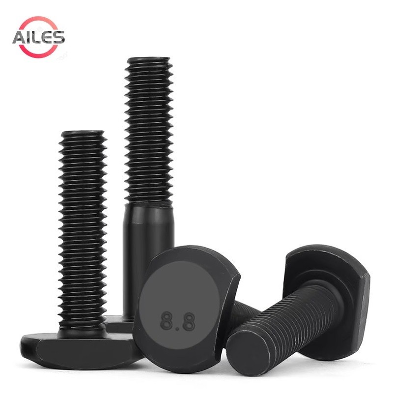 Grade 8.8 Carbon Steel M6 M8 M10 M12 T Shape Screw T- Slot Rail Track Rectangle Hammer Head Bolts