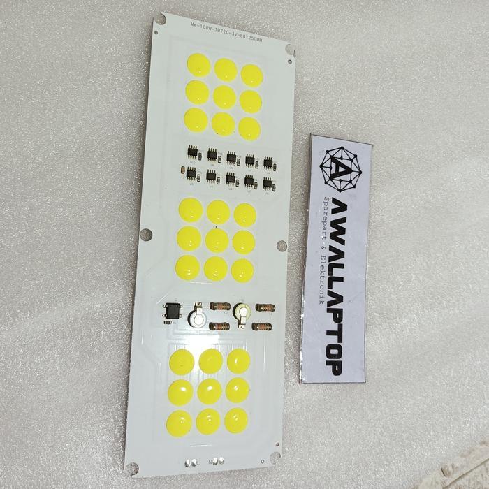 LAMPU LED 220V 100W TANPA DRIVER 6K WHITE LED COB BAGUS