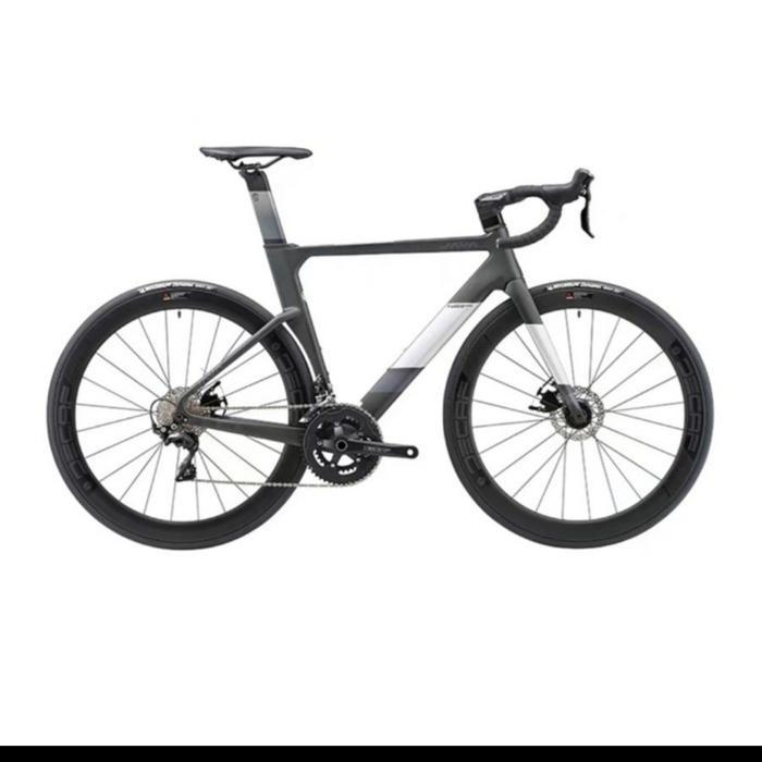 Sepeda Roadbike Java Fuoco TOP R7120 70048 Black Titanium Bonus Helm