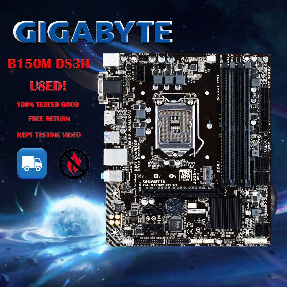 Gigabyte B150M DS3H Desktop DDR4 Motherboard B150M B150 Socket LGA 1151 USB3.0 Motherboard