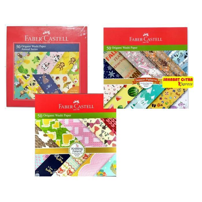 KERTAS ORIGAMI MOTIF ANIMAL/KNITTING/SEASON FABER CASTELL